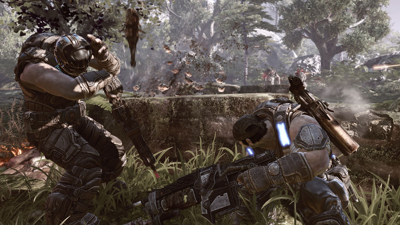 Illustration for article titled Gears Of War 3 Screens Give Marcus Time To Check Out The Ladies